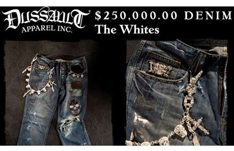 expensive denim.